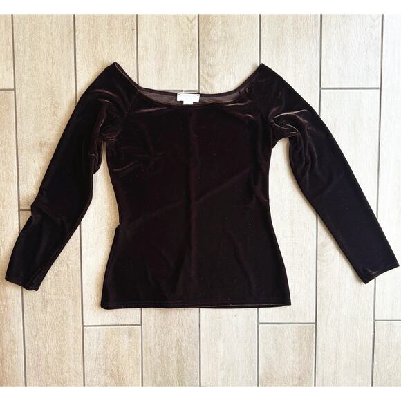 VTG Y2K Express Tricot Velvet Maxi Skirt & Top Set Top Large Whimygoth 90 Grunge - Picture 2 of 10